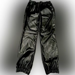 NWT Laundry by Shelli Segal Polyurethane Pants Black Medium